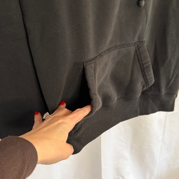 Hollister Men's Classic Logo Pocket Hoodie Sweatshirt - Black - Large - Picture 7 of 7